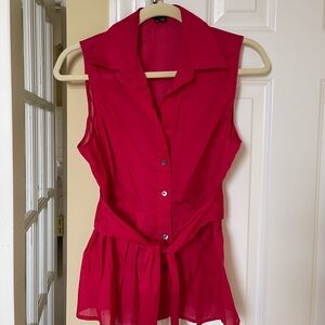 Theory red sleeveless top